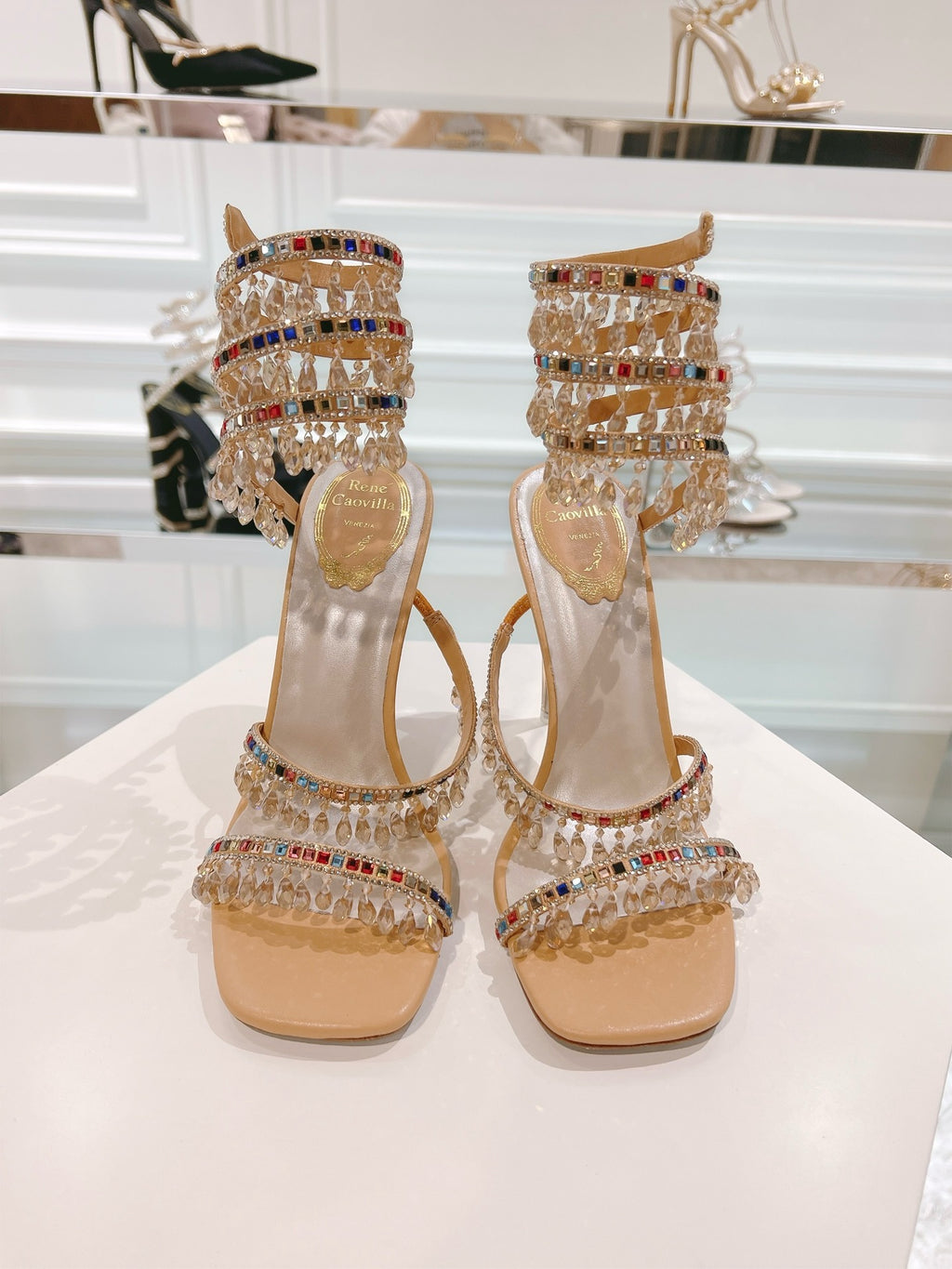 RENE CAOVILLA - WOMEN’S CHANDELIER  SANDAL
