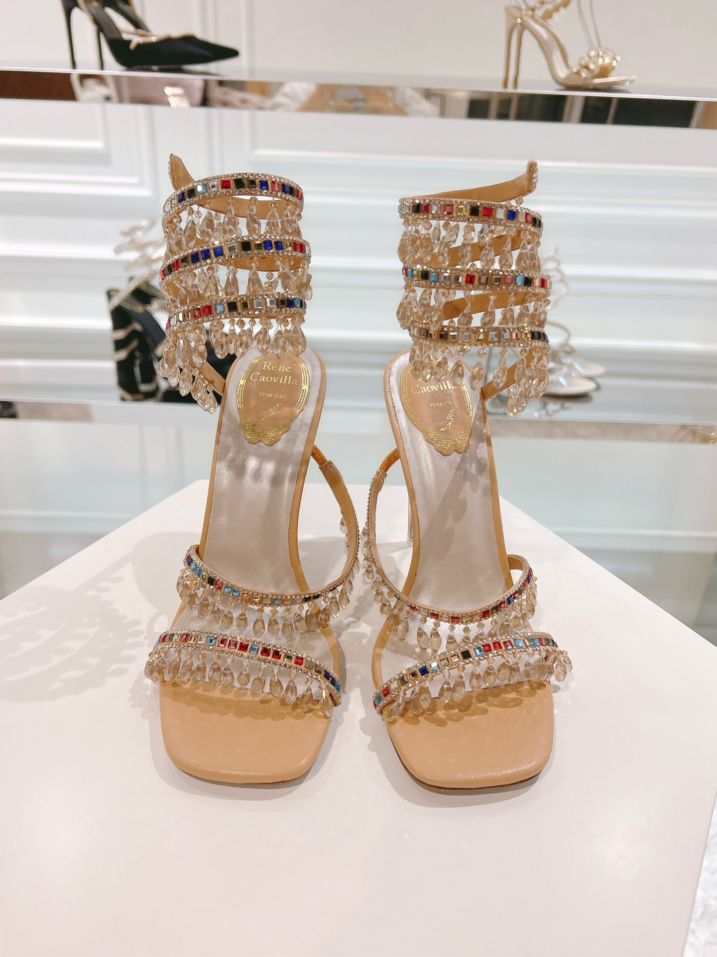 RENE CAOVILLA - WOMEN’S CHANDELIER  SANDAL