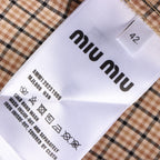 MIU MIU - Checked shirt