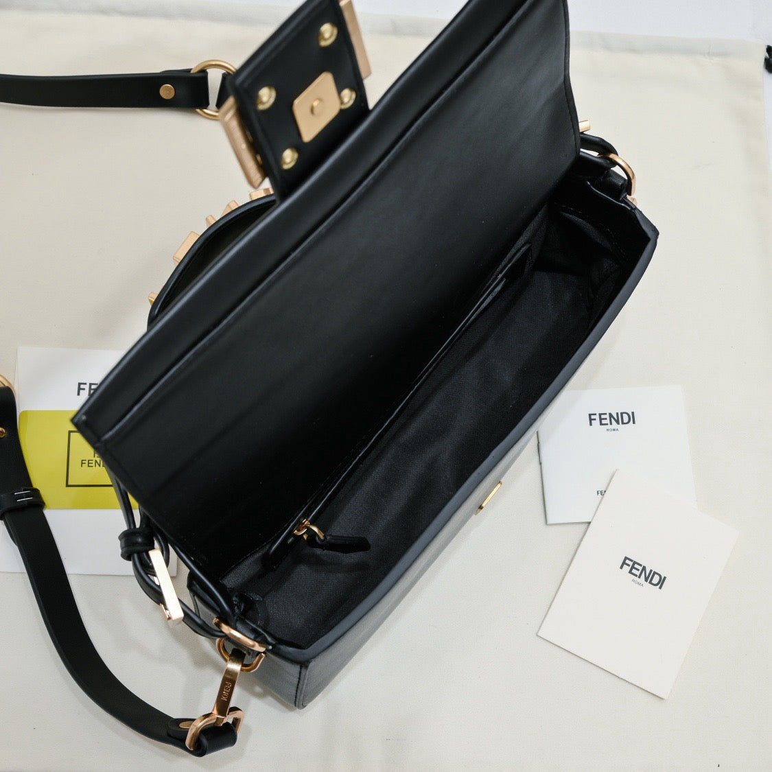 FENDI - Honey Baguette Square Bag