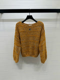 CHANEL - Chanel Boutique CC Logo Vintage Mustard Wool
