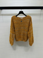 CHANEL - Chanel Boutique CC Logo Vintage Mustard Wool