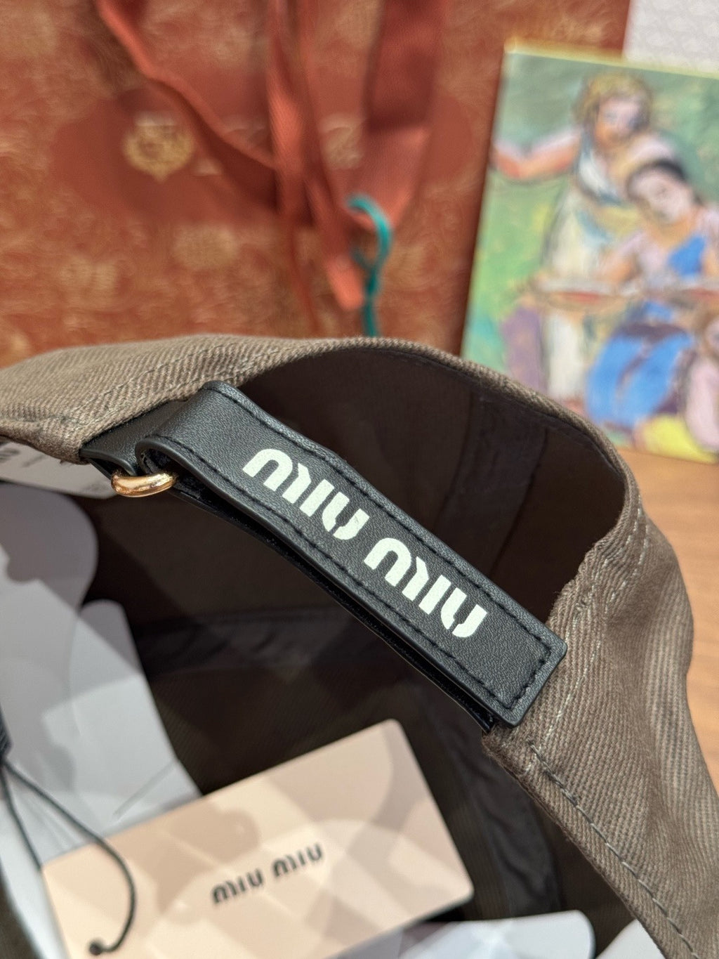 MIU MIU - Denim baseball cap