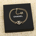 CHANEL - Crystal CC Choker Necklace