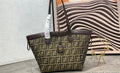 FENDI - Brown FF jacquard fabric bag