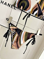 PUCCI - Patterned Halterneck bikini Swimsuit