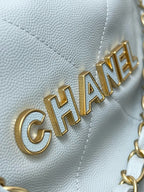 CHANEL - Shiny Calfskin & Gold-Tone Metal