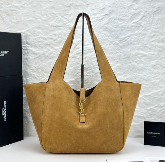 SAINT LAURENT - bea tote in grained leather