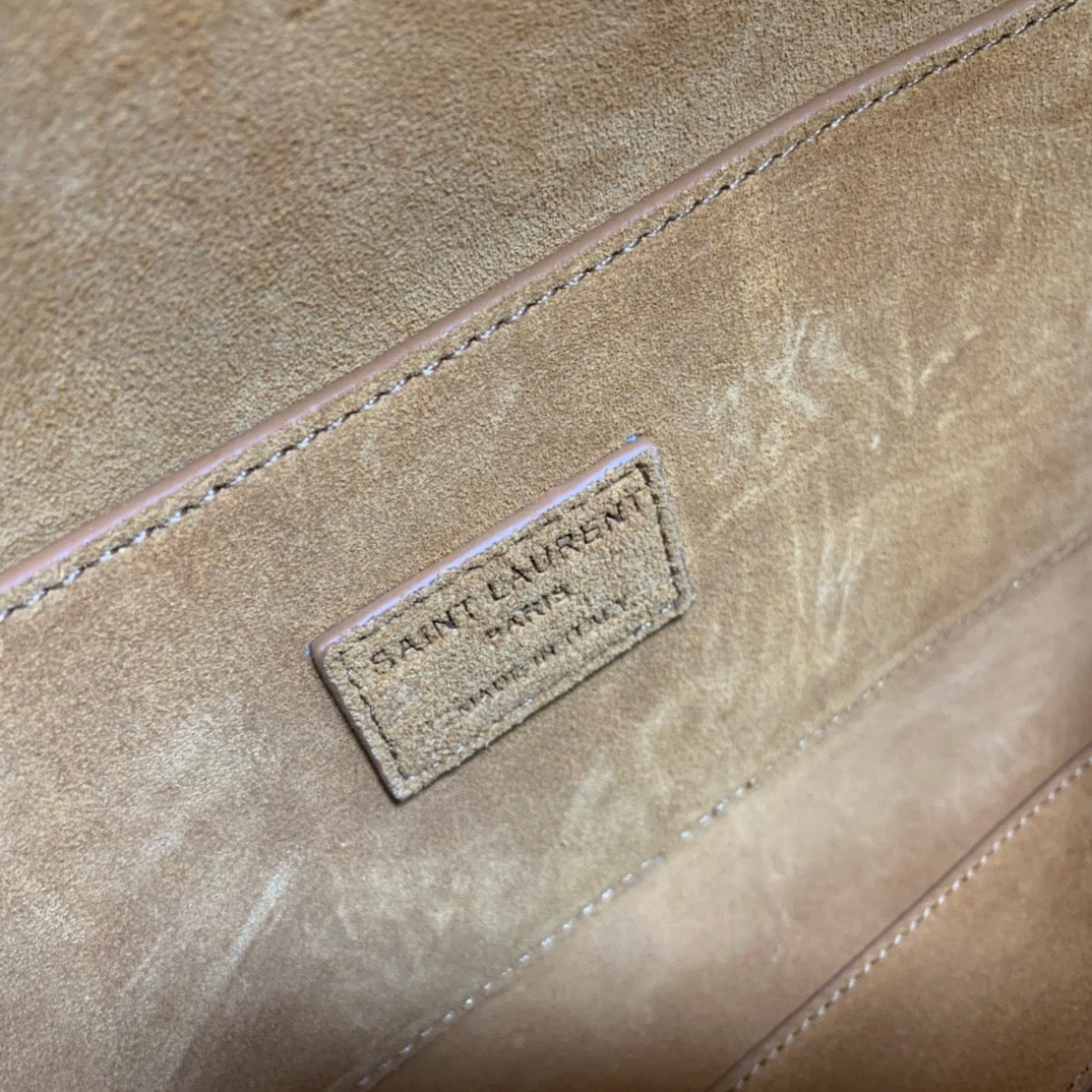 SAINT LAURENT- Black Leather Handbag