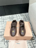 MIU MIU - Ruches nappa leather ballerinas