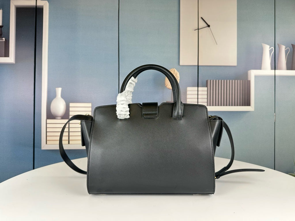 SAINT LAURENT- Black Leather Handbag