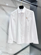 BURBERRY - Stretch Poplin Check long Sleeve Shirt