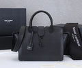 SAINT LAURENT- Black Leather Handbag