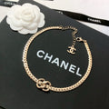 CHANEL - Crystal CC Choker Necklace