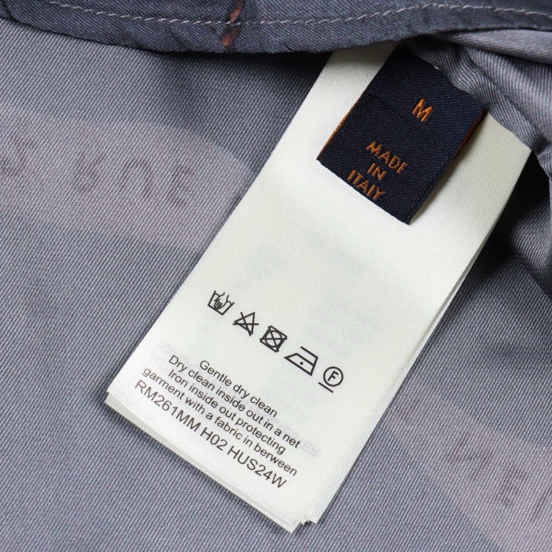 LOUIS VUITTON- Printed Silk Shirt
