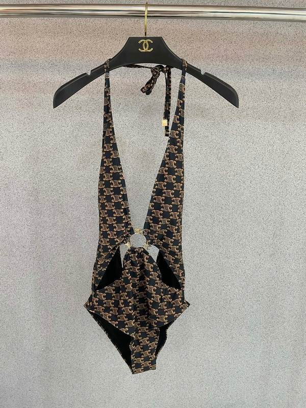 CELINE - SWIMSUIT IN MONOGRAM JERSEY