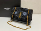 SAINT LAURENT- Black Leather Handbag