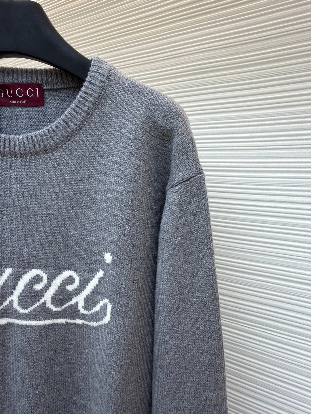 GUCCI  - Knit wool jumper with intarsia unisex