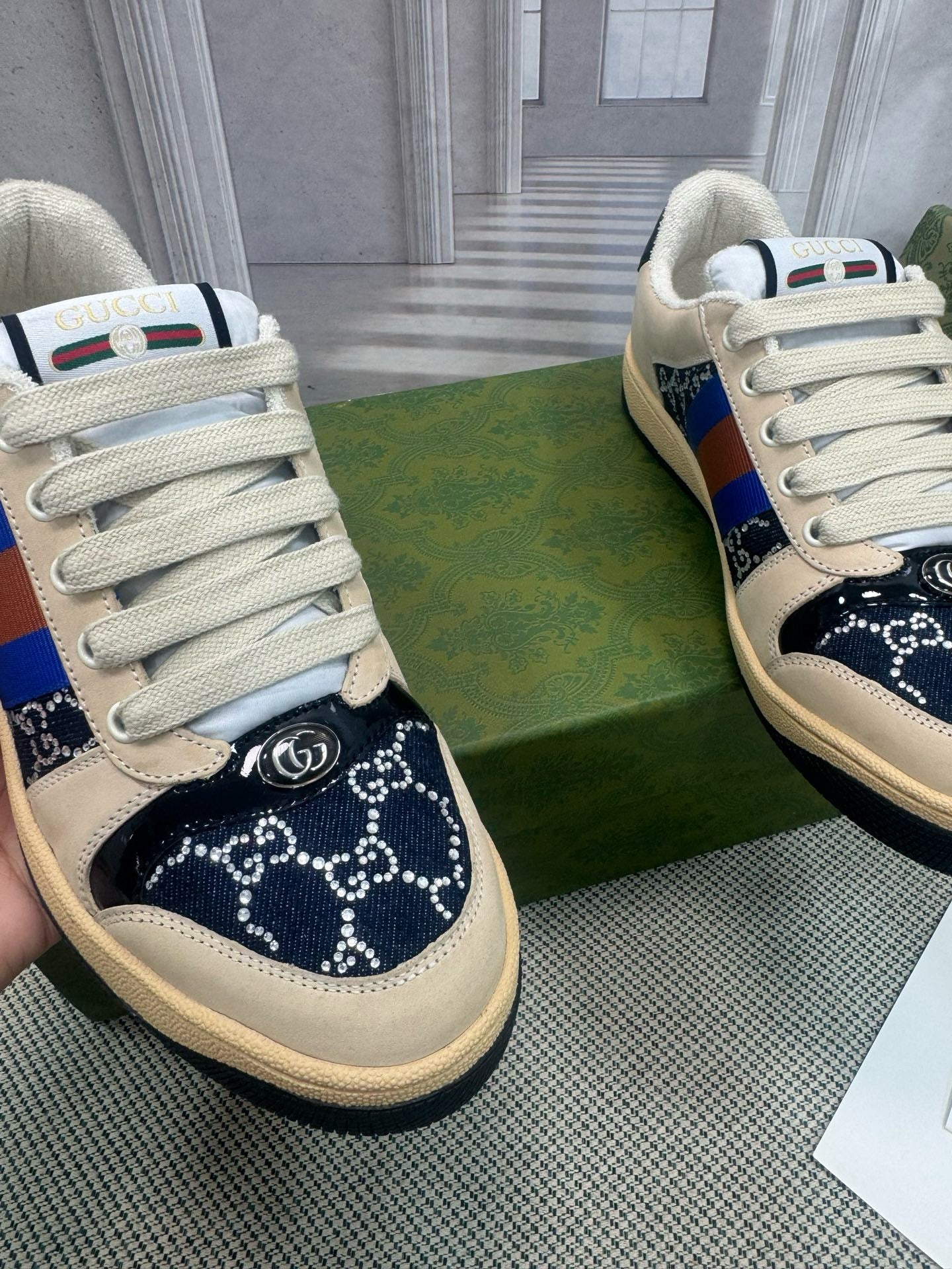 GUCCI - GG crystal Screener sneaker