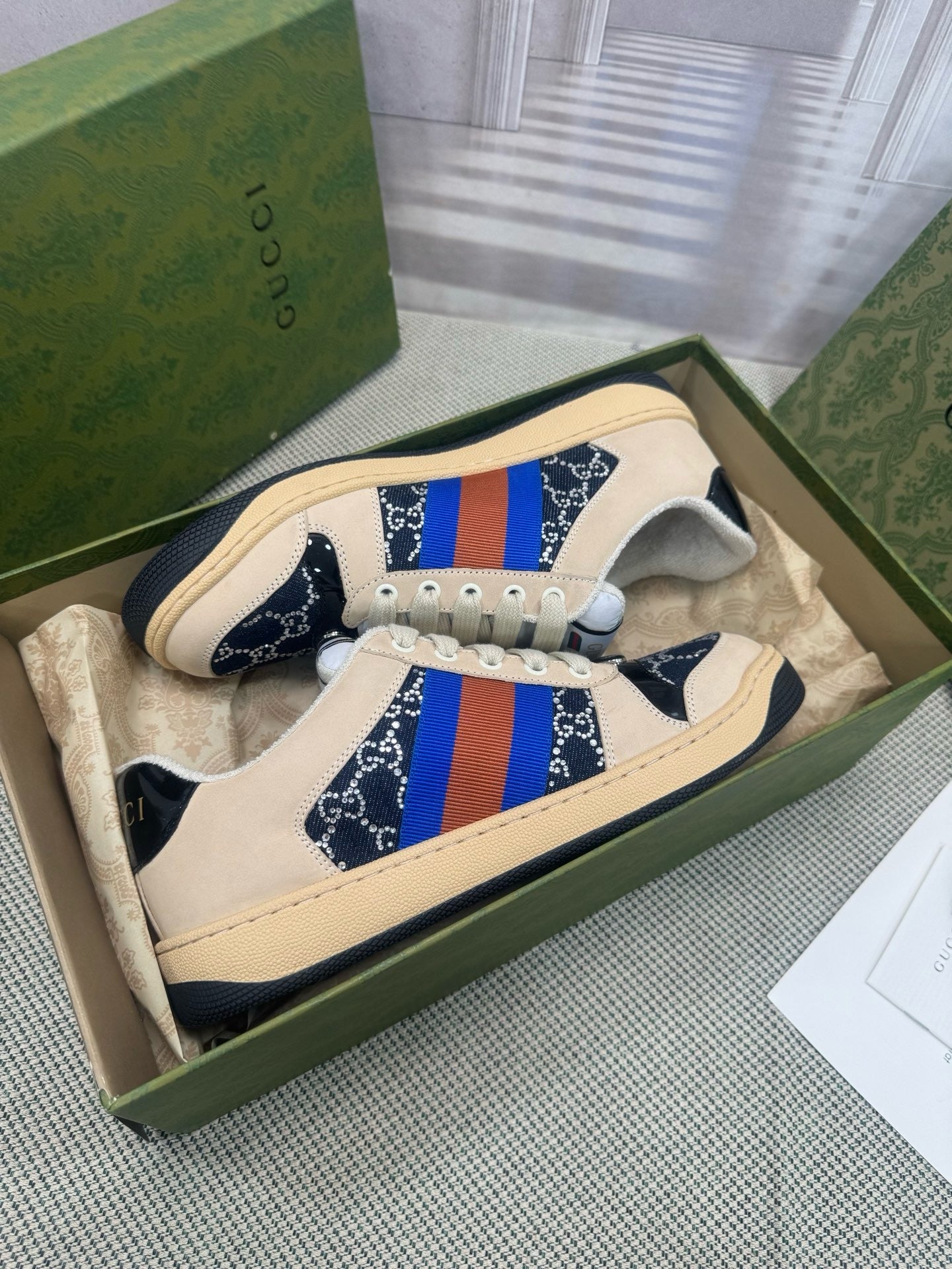 GUCCI - GG crystal Screener sneaker