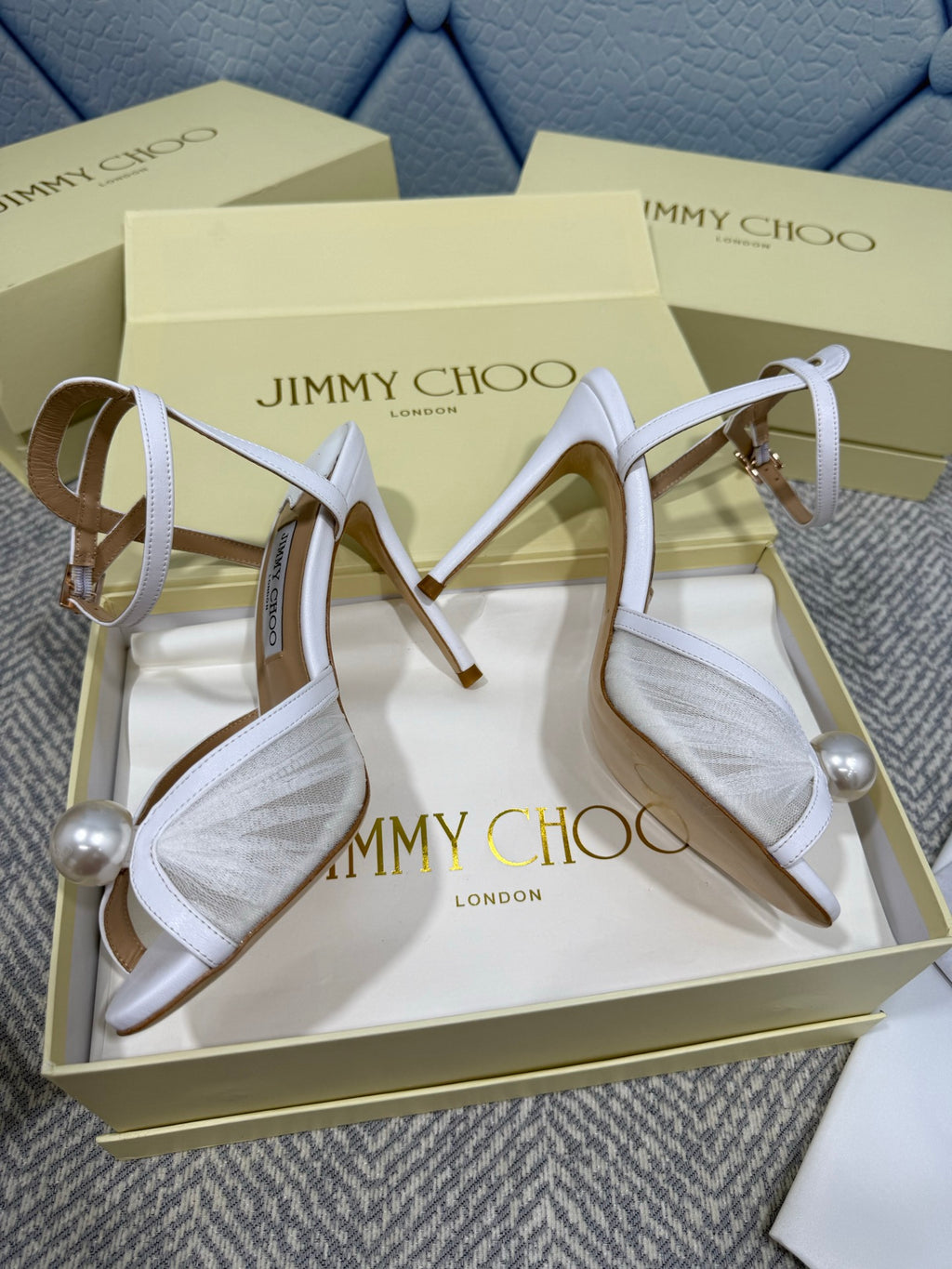 JIMMY CHOO - Women’s Sandals with Pearl