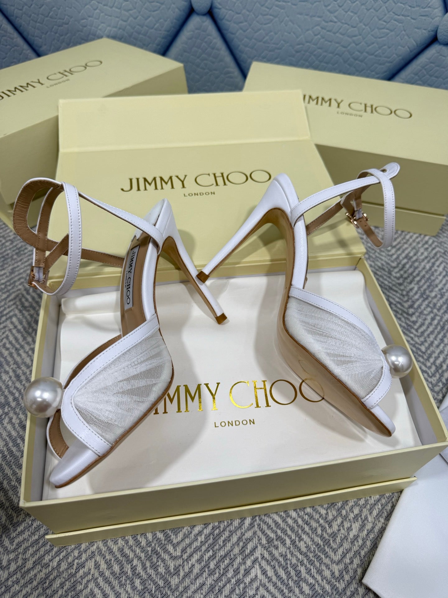 JIMMY CHOO - Sandals with Pearl