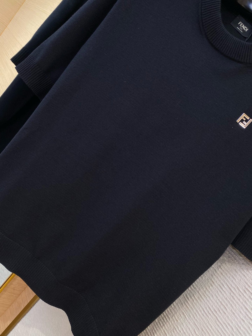 FENDI - Jacquard Knitted T-Shirt