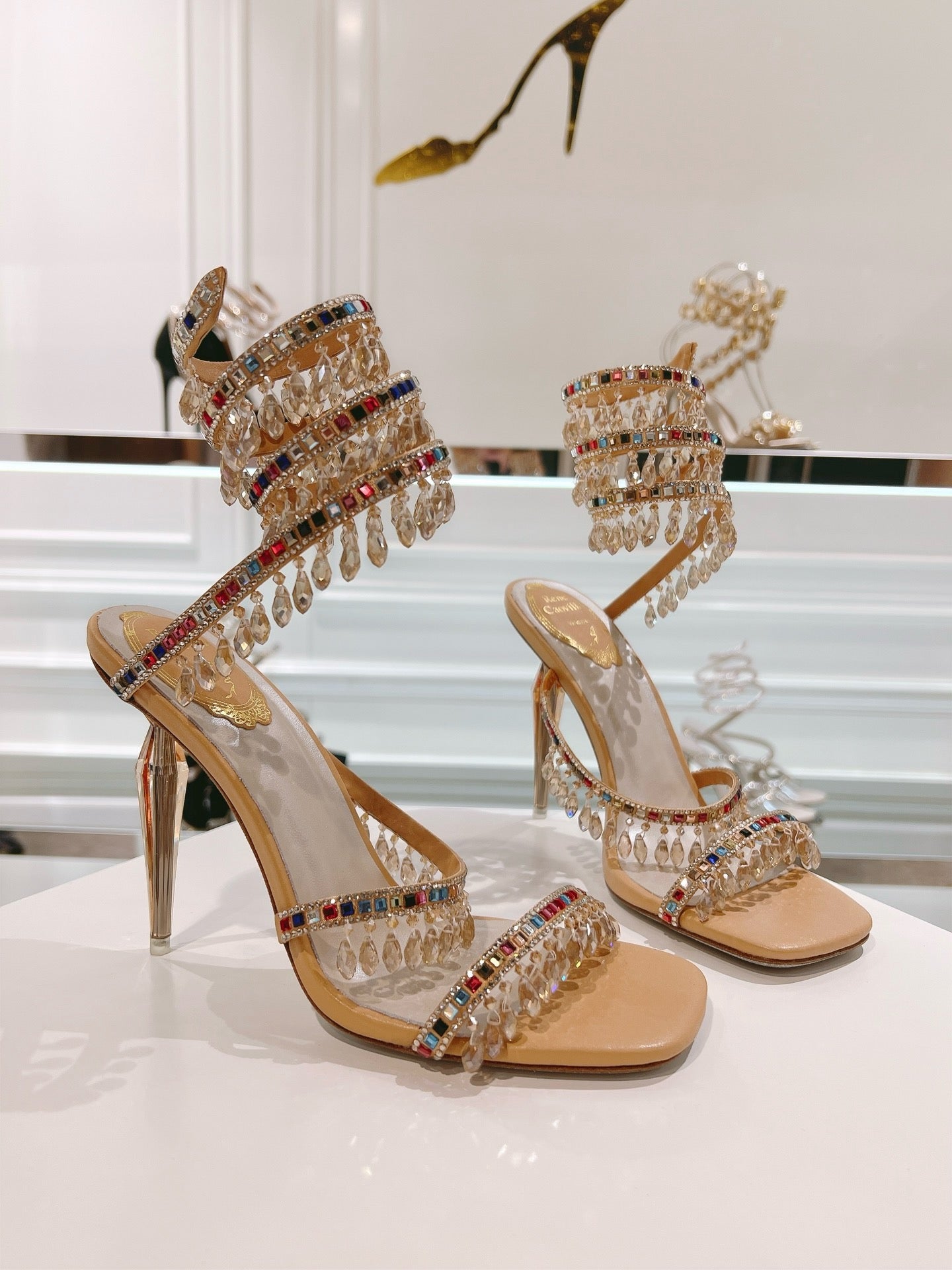 RENE CAOVILLA - CHANDELIER  SANDAL