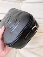 FENDI -  Zucca Coated Canvas and Leather  Bag