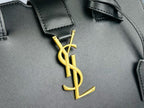 SAINT LAURENT- Black Leather Handbag