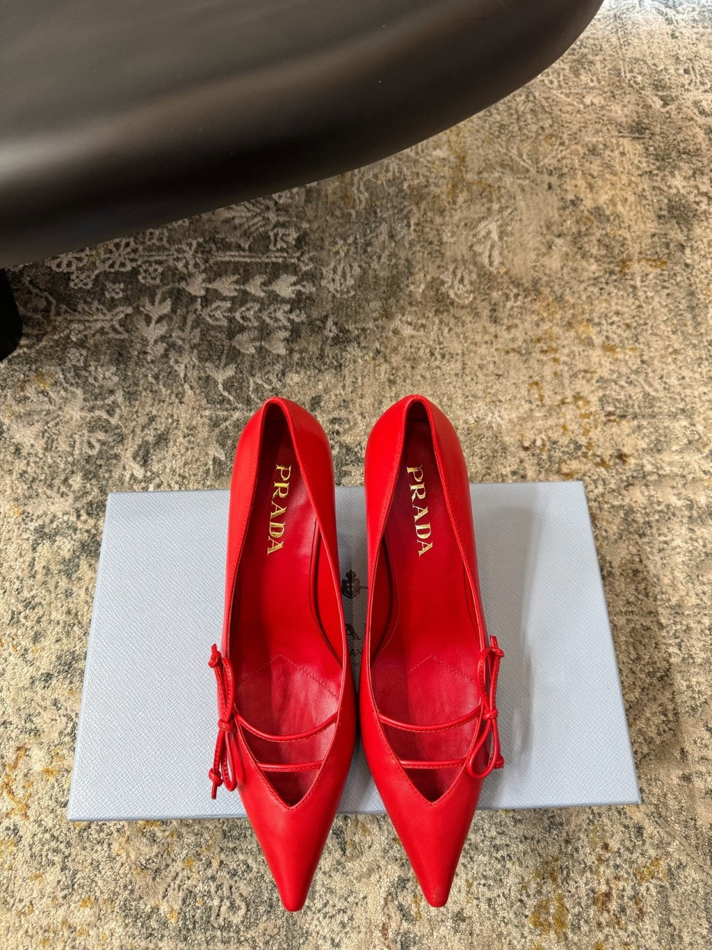 DIOR - open side patent leather heeled pumps