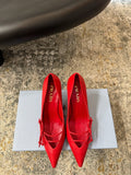 DIOR - open side patent leather heeled pumps
