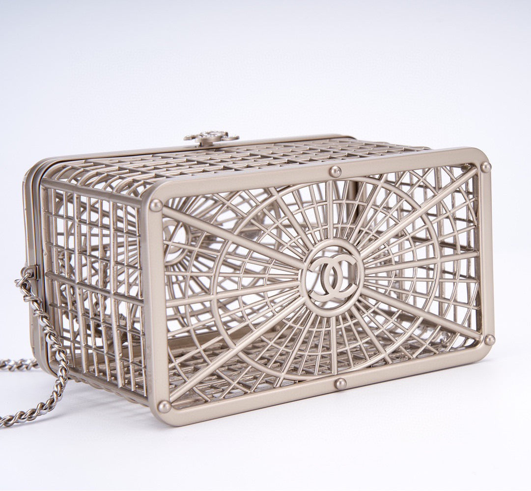CHANEL - BIRD CAGE BAG RUNWAY EVENING BAG