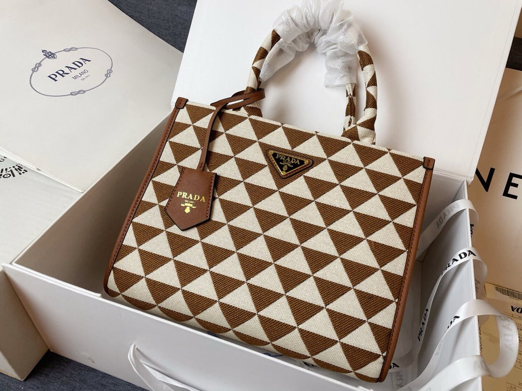 PRADA - Galleria cloth handbag