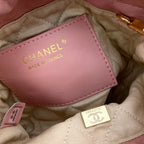 CHANEL - Shiny Calfskin & Gold-Tone Metal