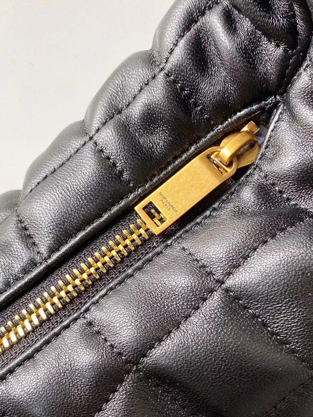 SAINT LAURENT - Icare Medium quilted suede shoulder bag