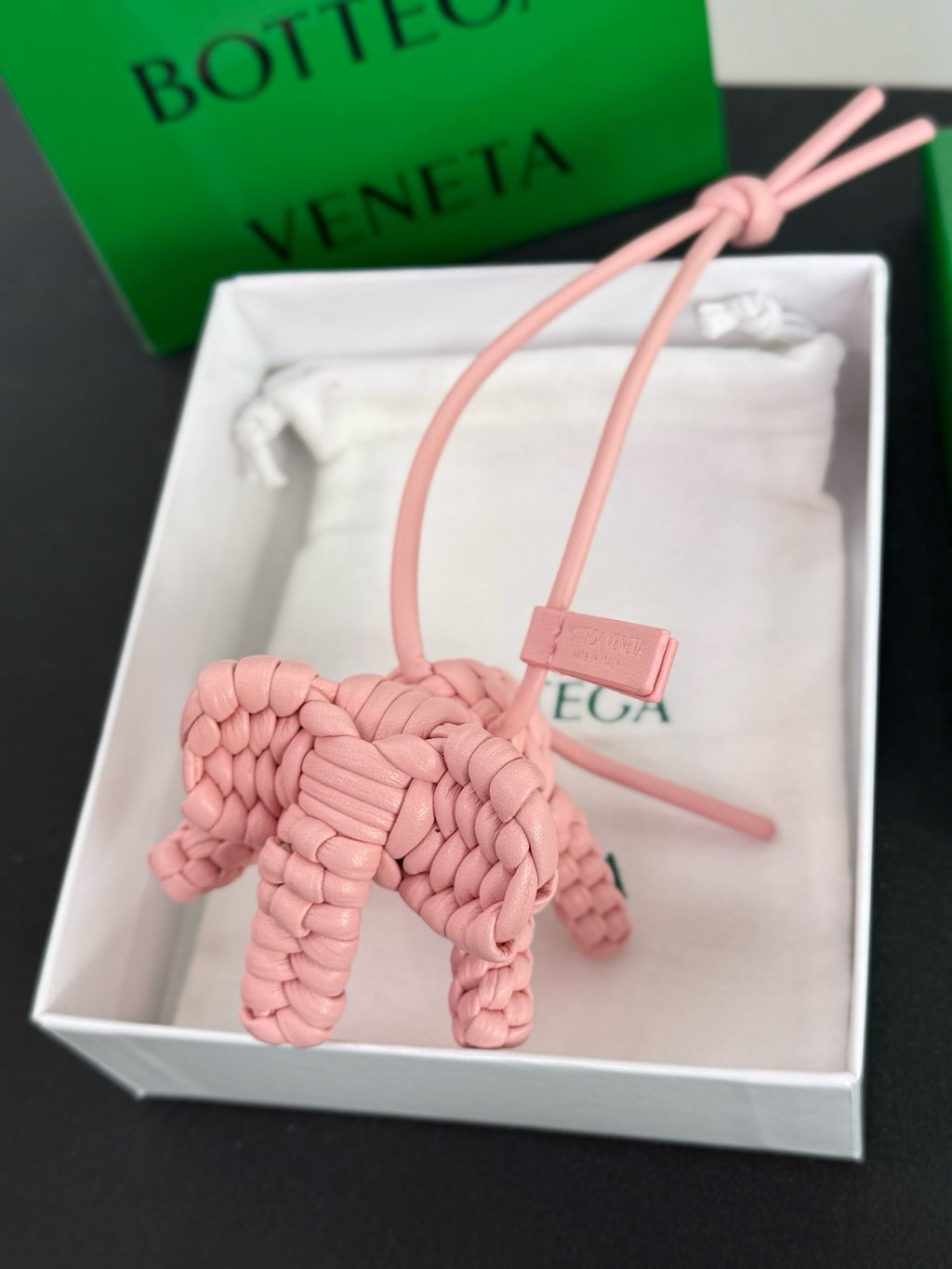 BOTTEGA VENETA - Intrecciato Leather Bag Charm