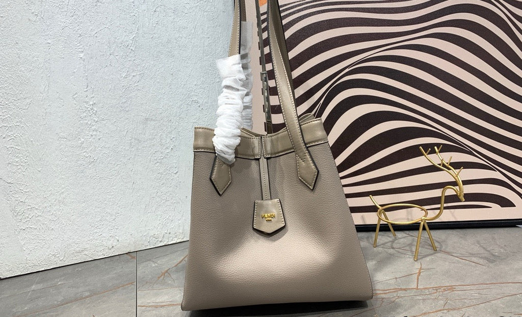 FENDI - Brown FF jacquard fabric bag