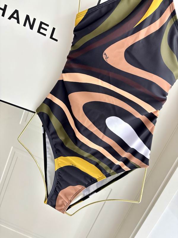 PUCCI - Patterned Halterneck One-Piece Swimsuit