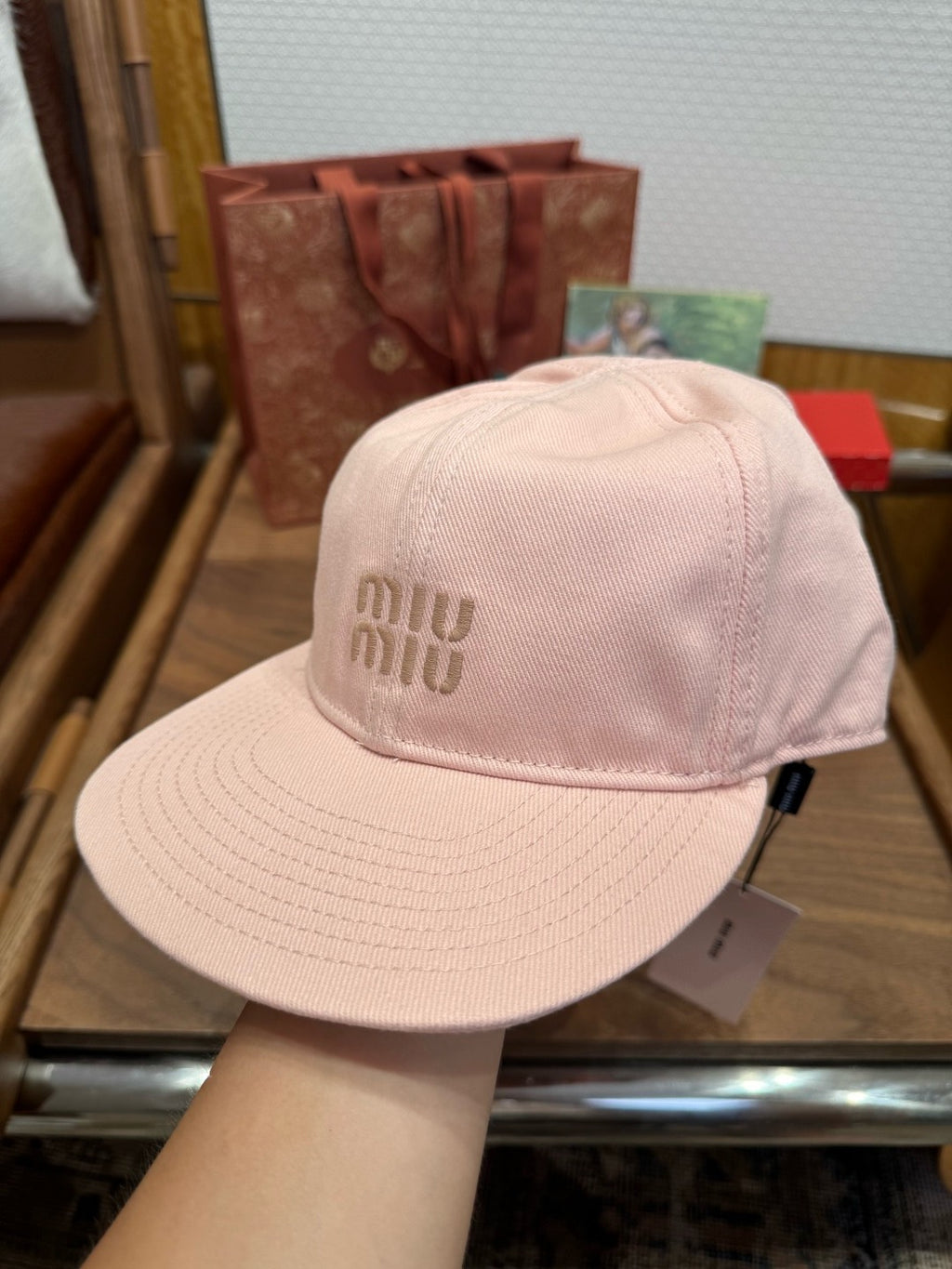 MIU MIU - Denim baseball cap