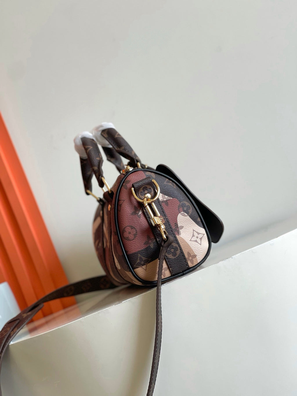LOUIS VUITTON - Monogram Portrait Keepall Bandouliere 25 Brown