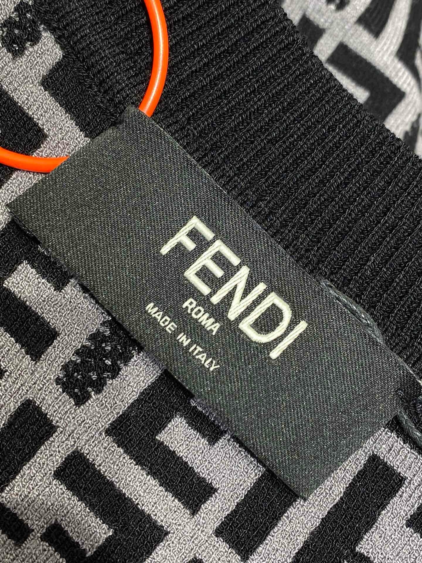 FENDI - Jacquard Knitted T-Shirt