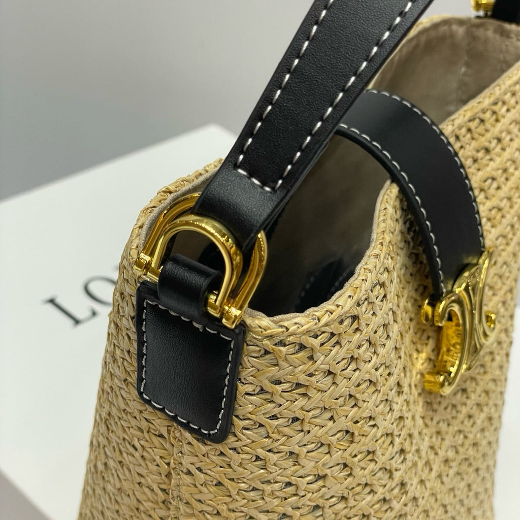 CELIN - MINI BUCKET LOUISE IN RAFFIA