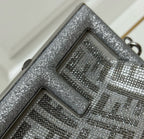 FENDI - Women's White Small First Crystal Bag