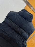 DIOR - Reversible Jacquard Stand-Collar Down Vest