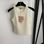 MIU MIU - Cotton knit tank top