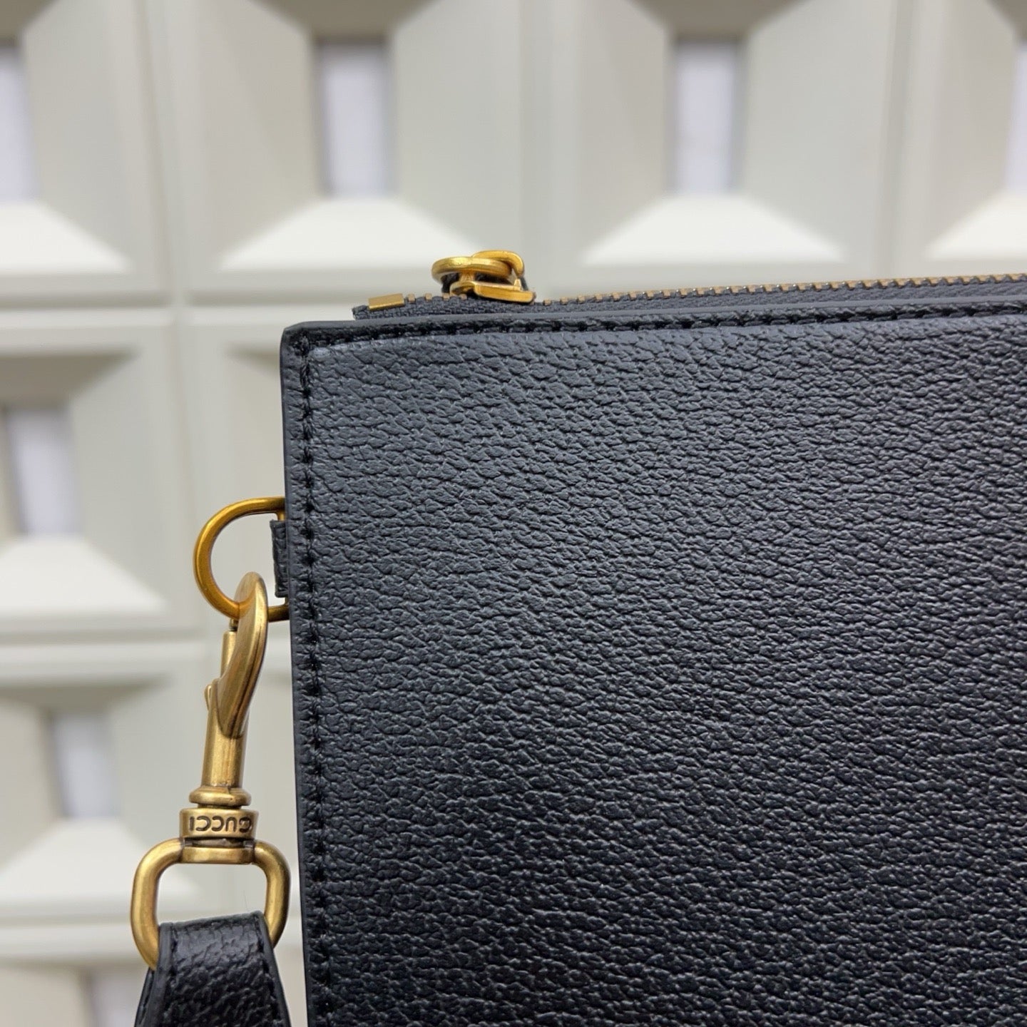 GUCCI - Marmont Leather Clutch