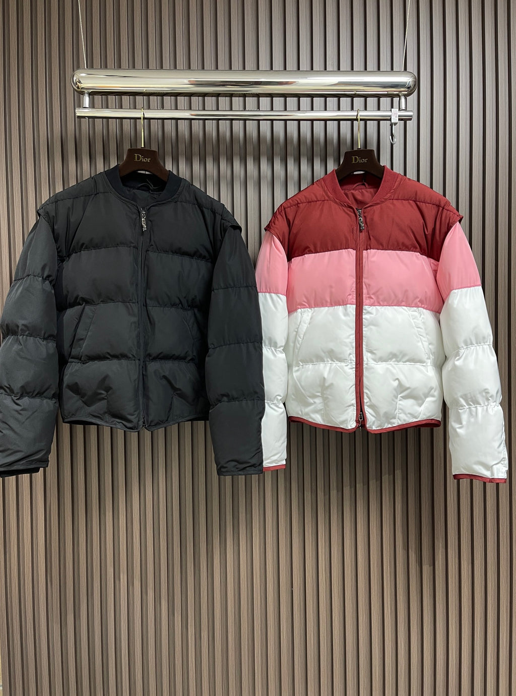 DIOR - Dior and Lewis Hamilton Puffer Jacket with Removable Sleeves