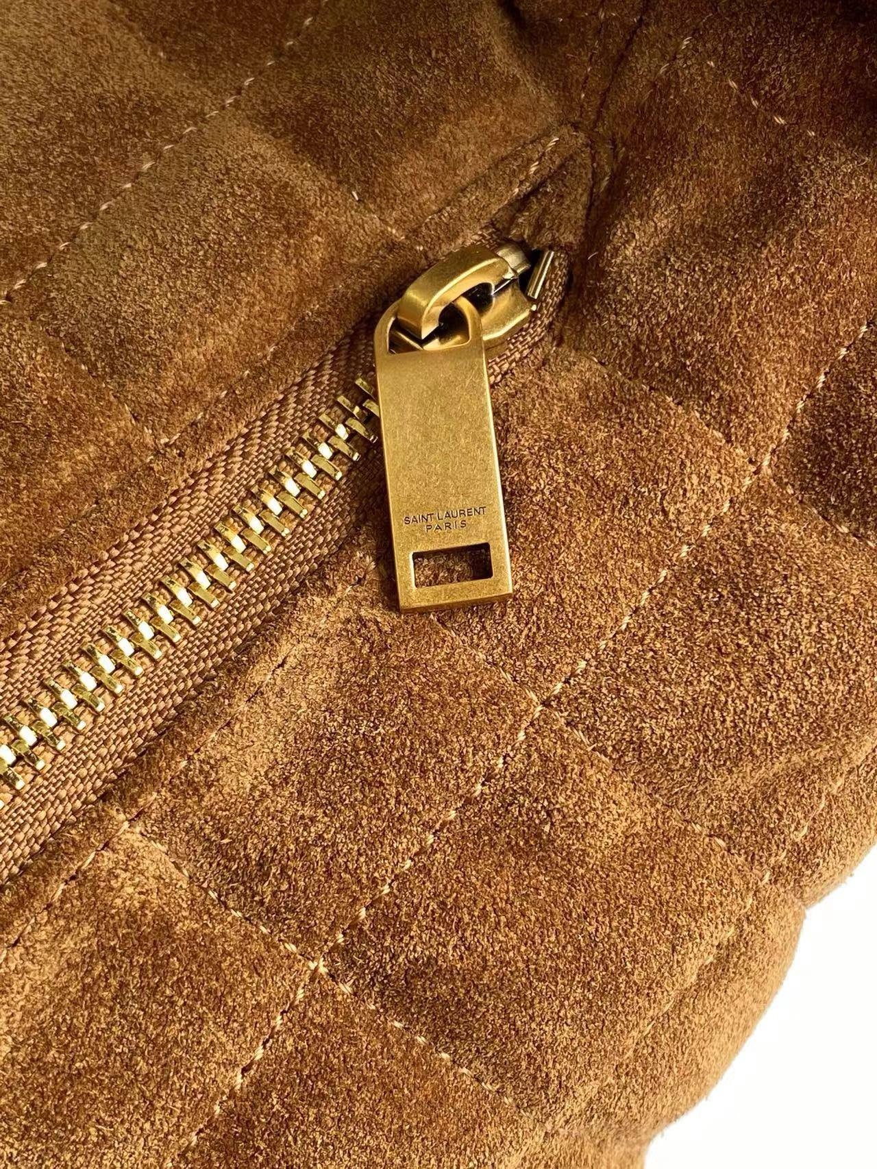 SAINT LAURENT - Icare Medium quilted suede shoulder bag