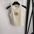 MIU MIU - Cotton knit tank top